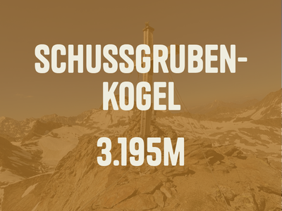 Schussgrubenkogel, 3195m