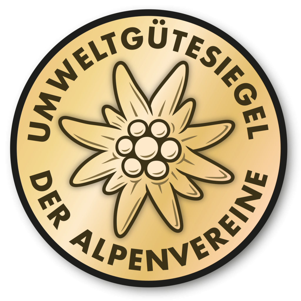 Siegel für: Umweltgütesiegel der Alpenvereine